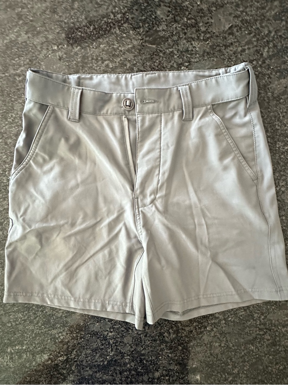 Huk Light Gray boy’s Flat-Front Shorts